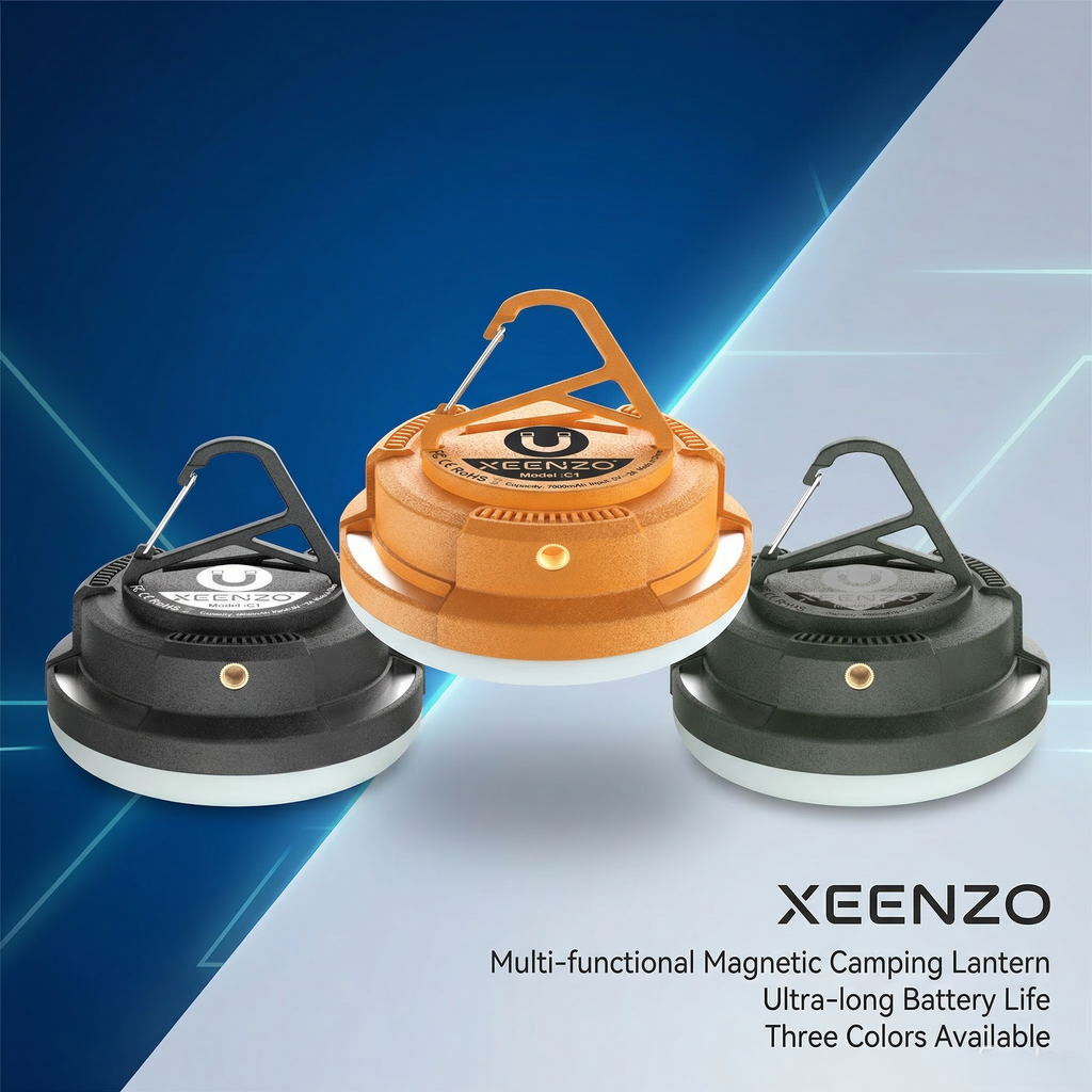 XEENZO™ Ultra-Bright Magnetic Camping Lantern - IPX5 Waterproof