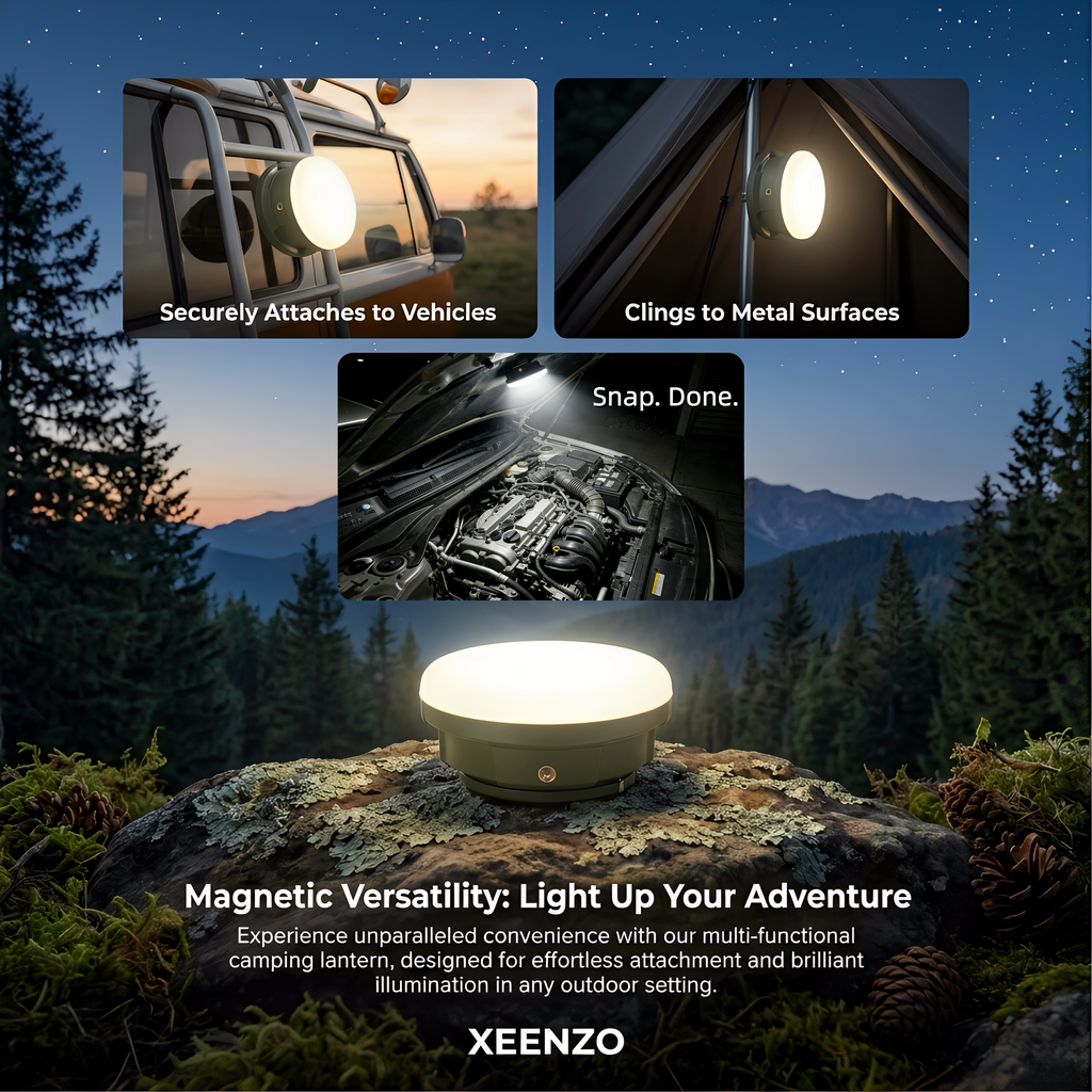Rechargeable Magnetic Lantern 4000mAh – Hang, Stick, Stand, Ambient Light IPX5