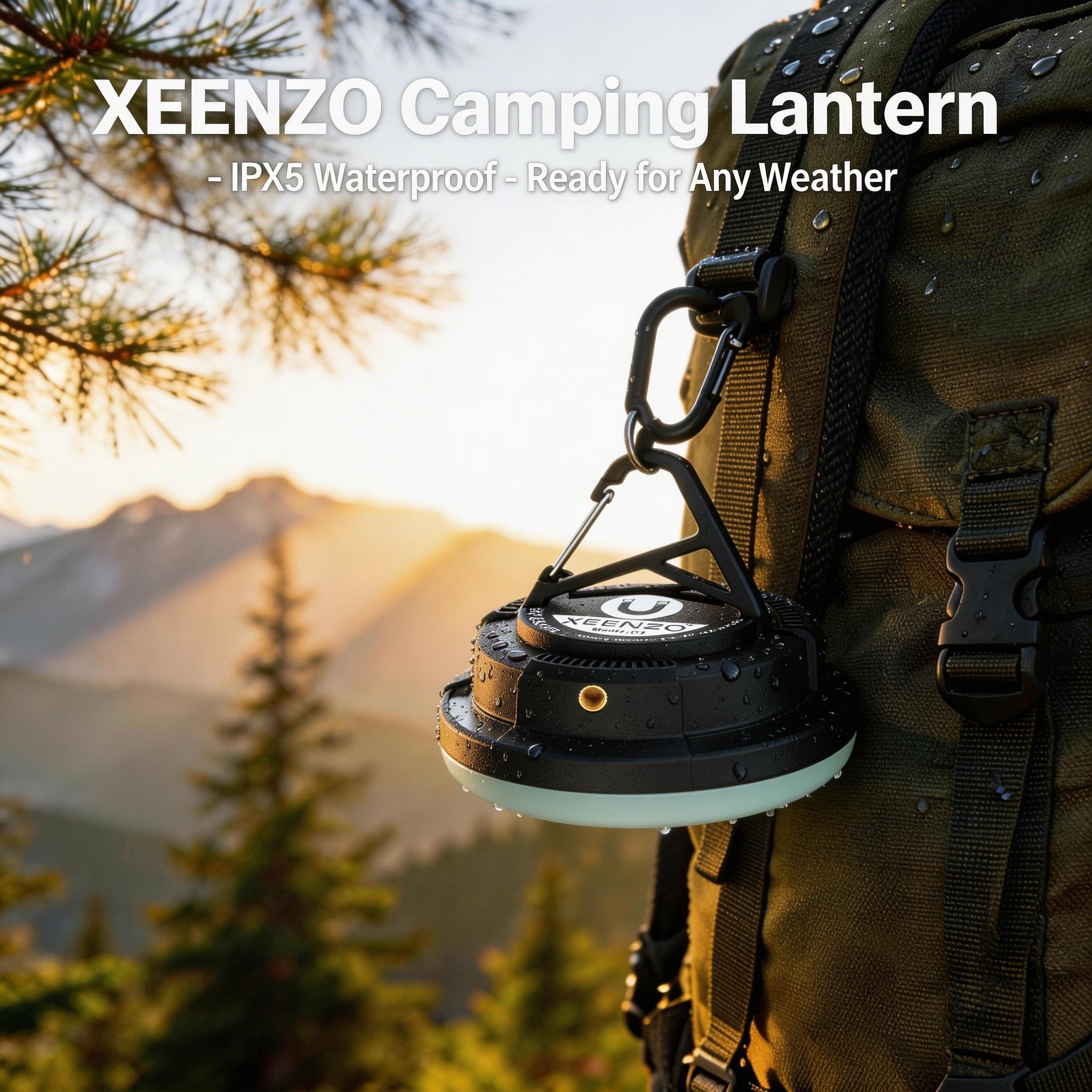 Rechargeable Magnetic Lantern 4000mAh – Hang, Stick, Stand, Ambient Light IPX5