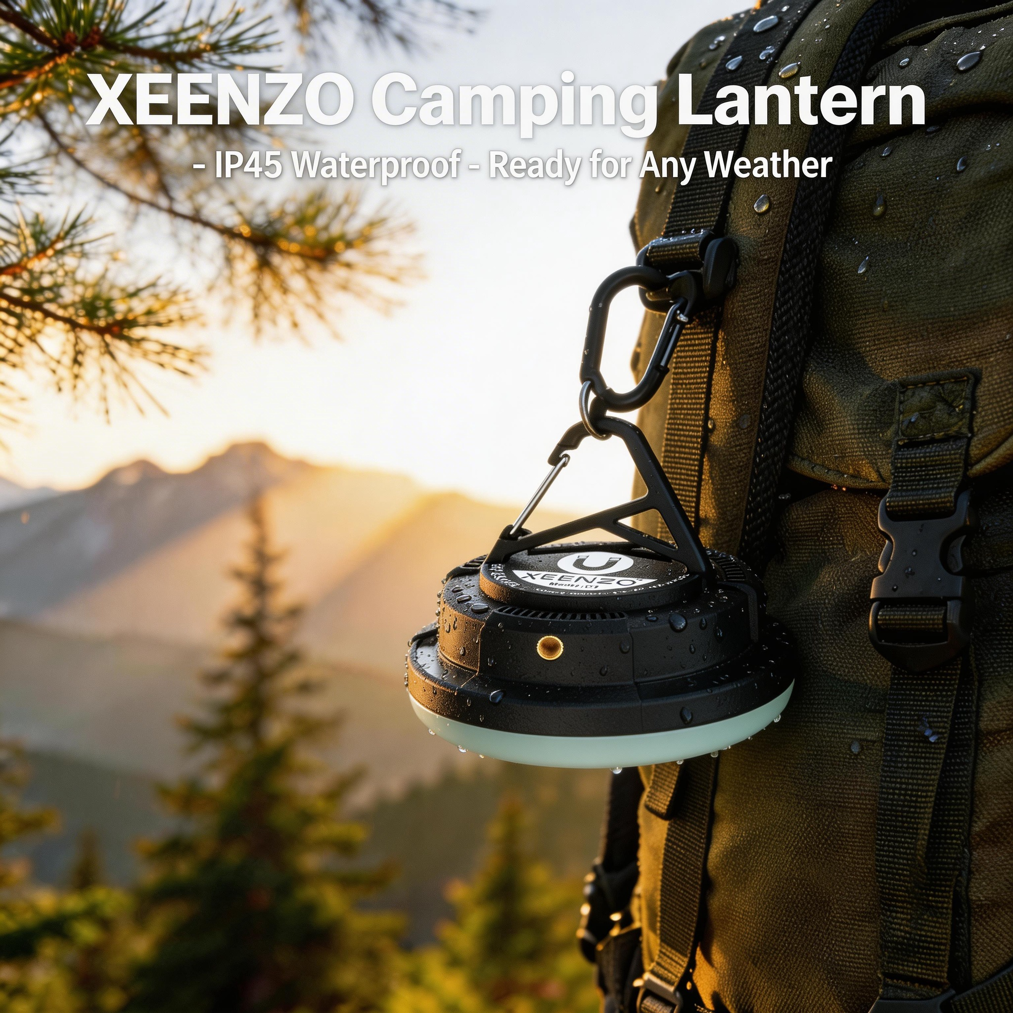 XEENZO™ Ultra-Bright Magnetic Camping Lantern - IPX5 Waterproof